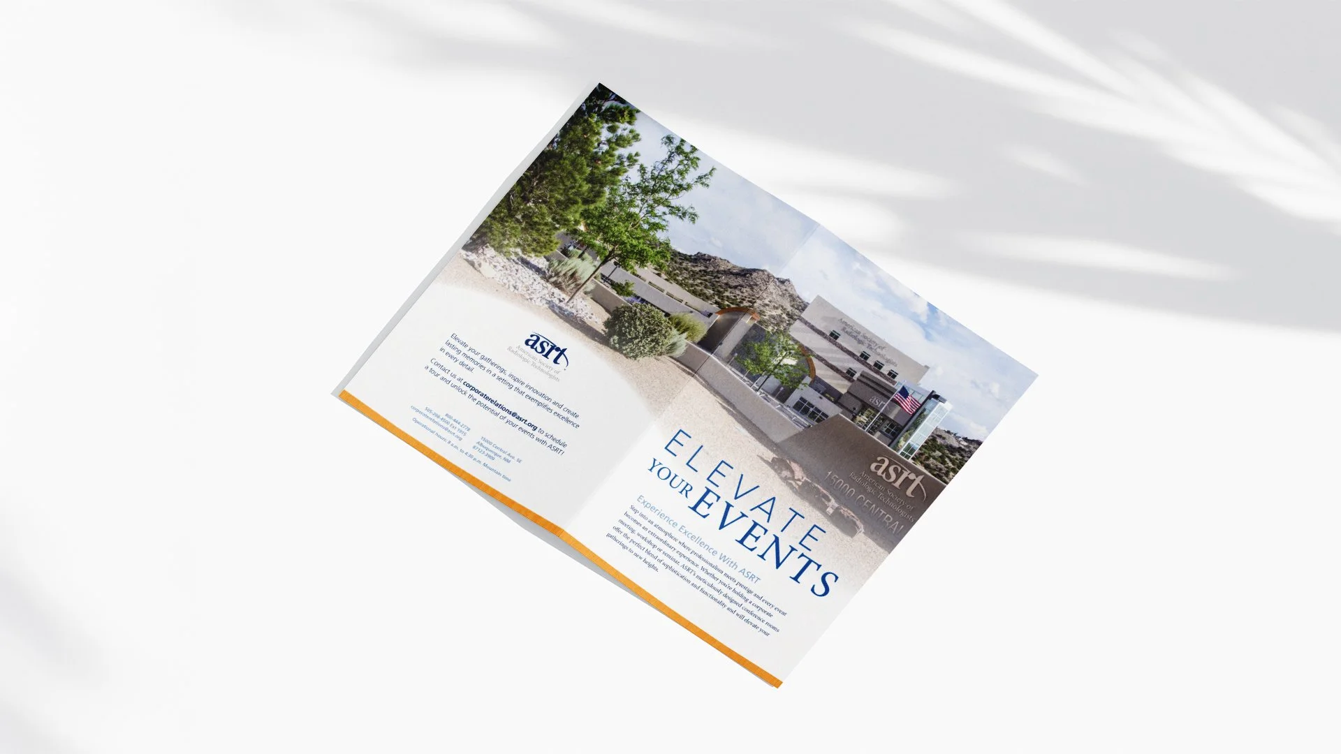 Elevate Your Events Bifold Brochure for ASRT