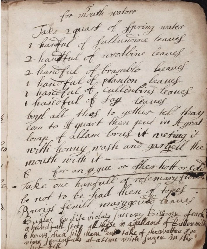 [Medical recipe book (University of Pennsylvania Libraries, MSS 03340; p. 7)