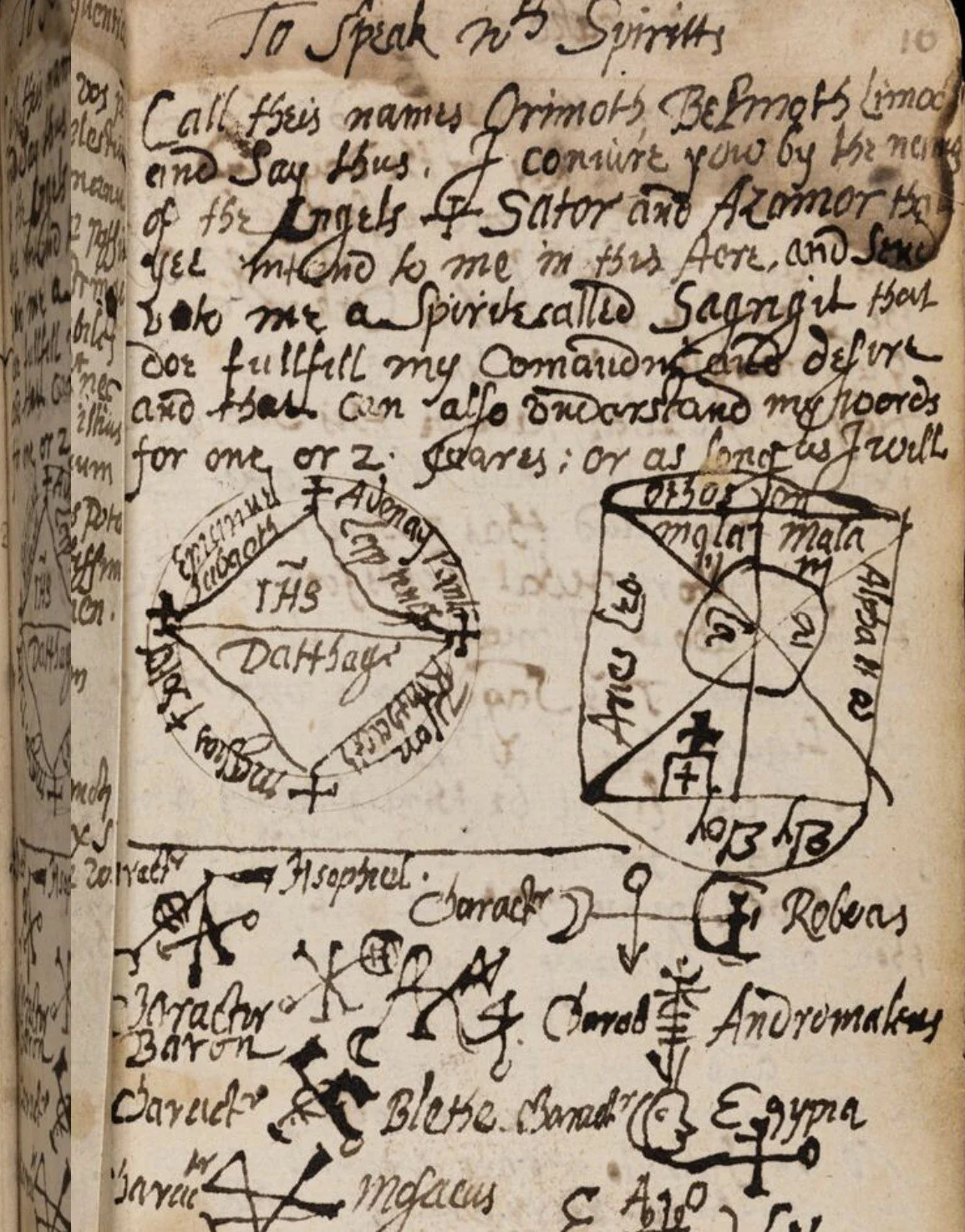 Book of magical charms : manuscript (Newberry Library, MS 5017; p.17)