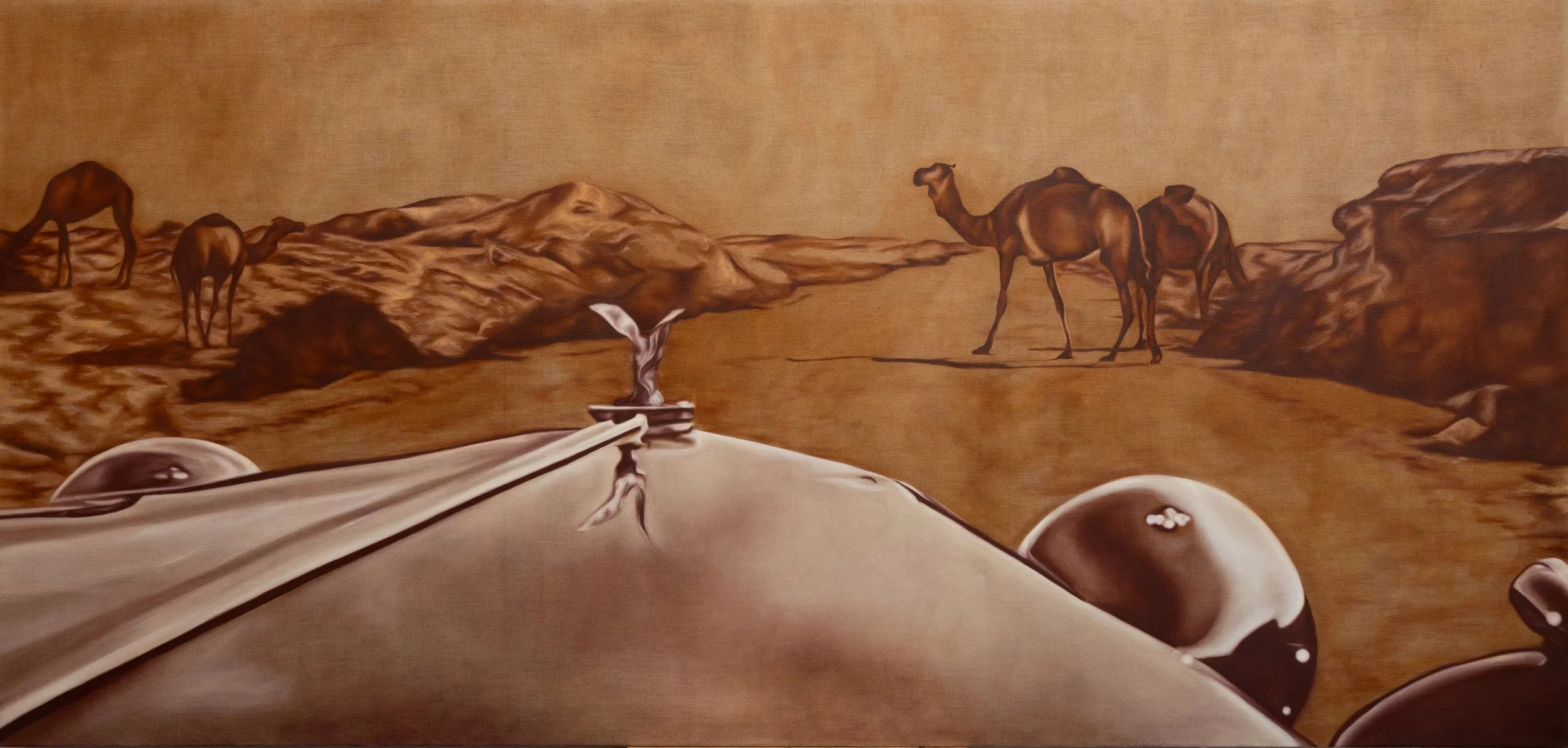 Album 1: Dead Sea: 1955: 2, 2026, Oil on Linen, 230x110 cm