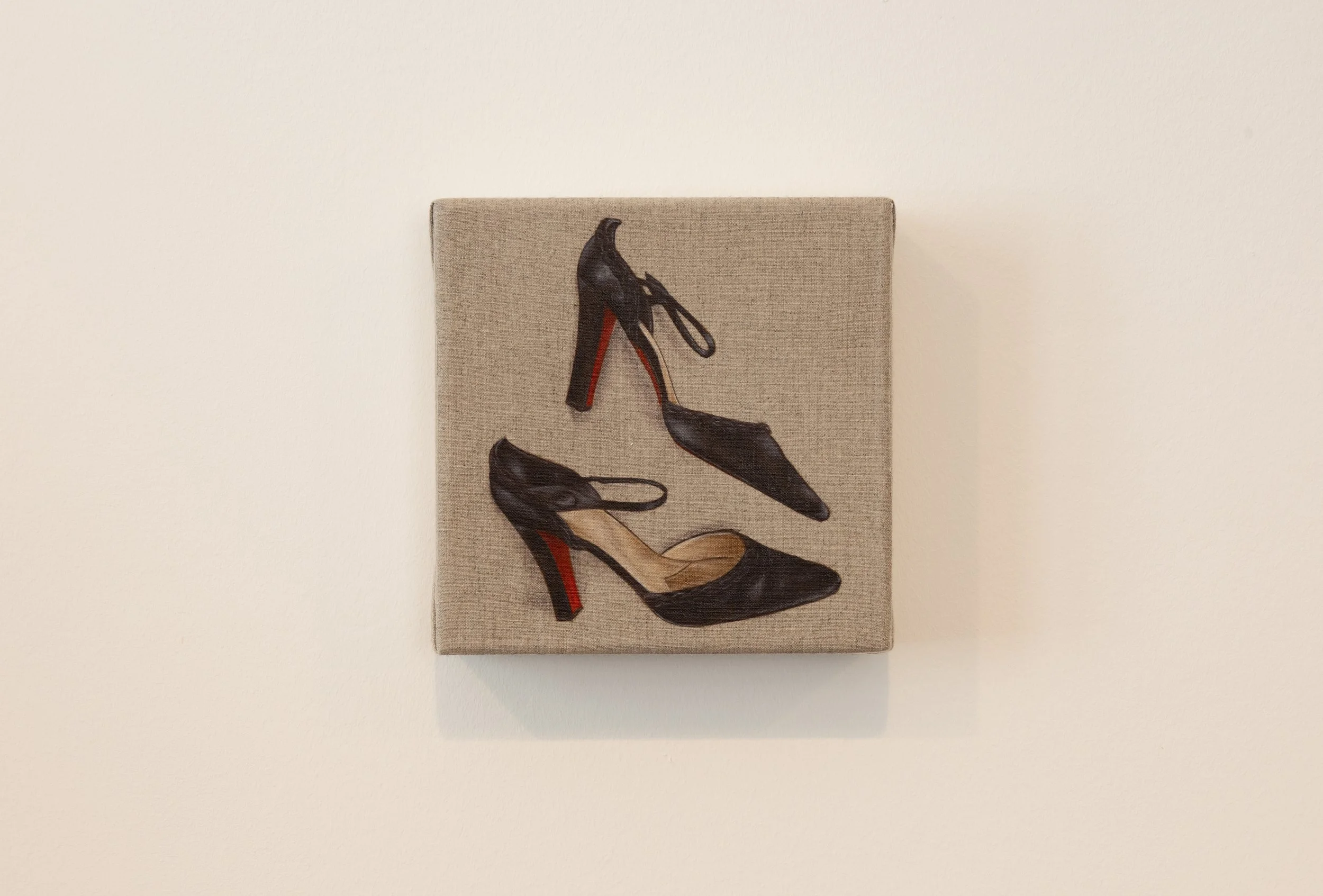 Aunties Shoes, 2026, Oil on Linen, 15x15 cm