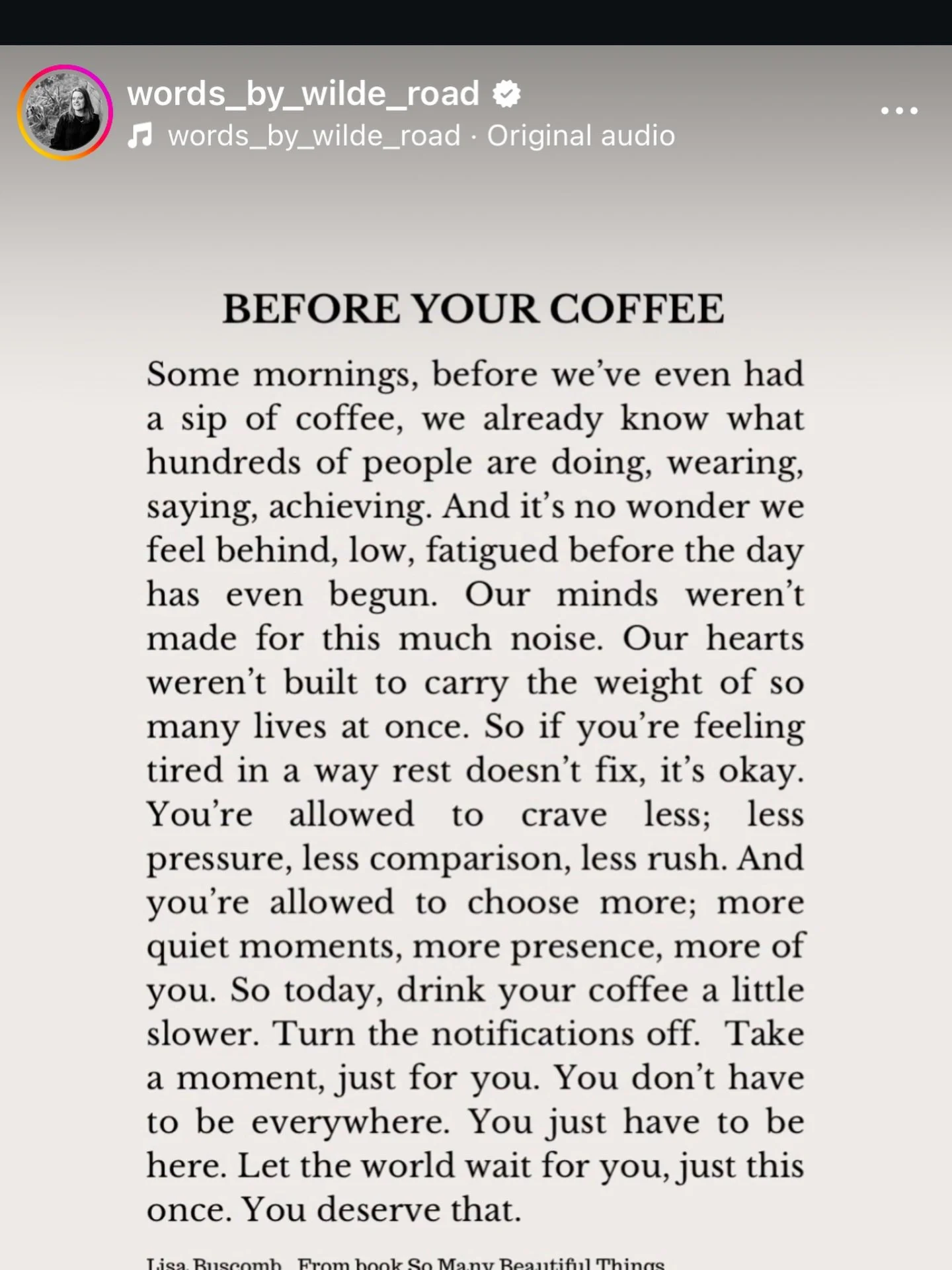 This feels so resonant now as we have entered into the Winter Season and move towards the close of 2025. 

The quieting of the external world and the opening to the magical inner realms ✨