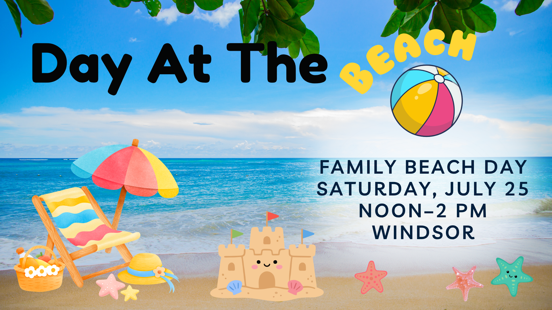 Family Day At The Beach