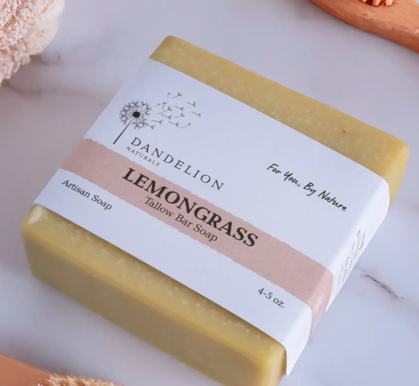 Lemongrass Tallow Bar Soap | Tallow Skin Care | Bar Soap