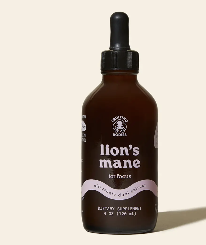 Fruting Bodies Lion's Mane Dual Extract Tincture - 4oz