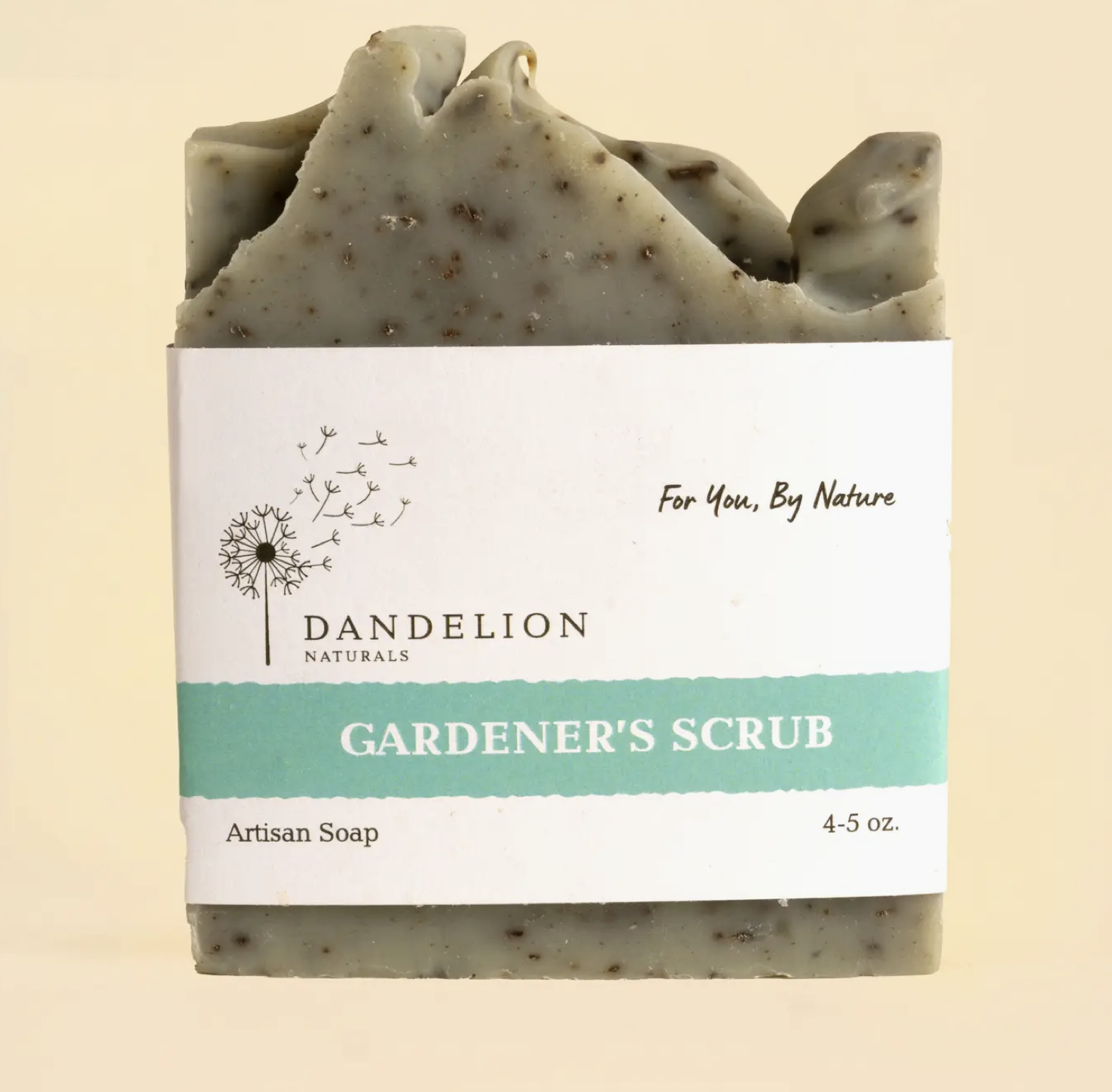 Dandelion Naturals Gardeners Bar Soap | Herbal Exfoliating Bar Soap