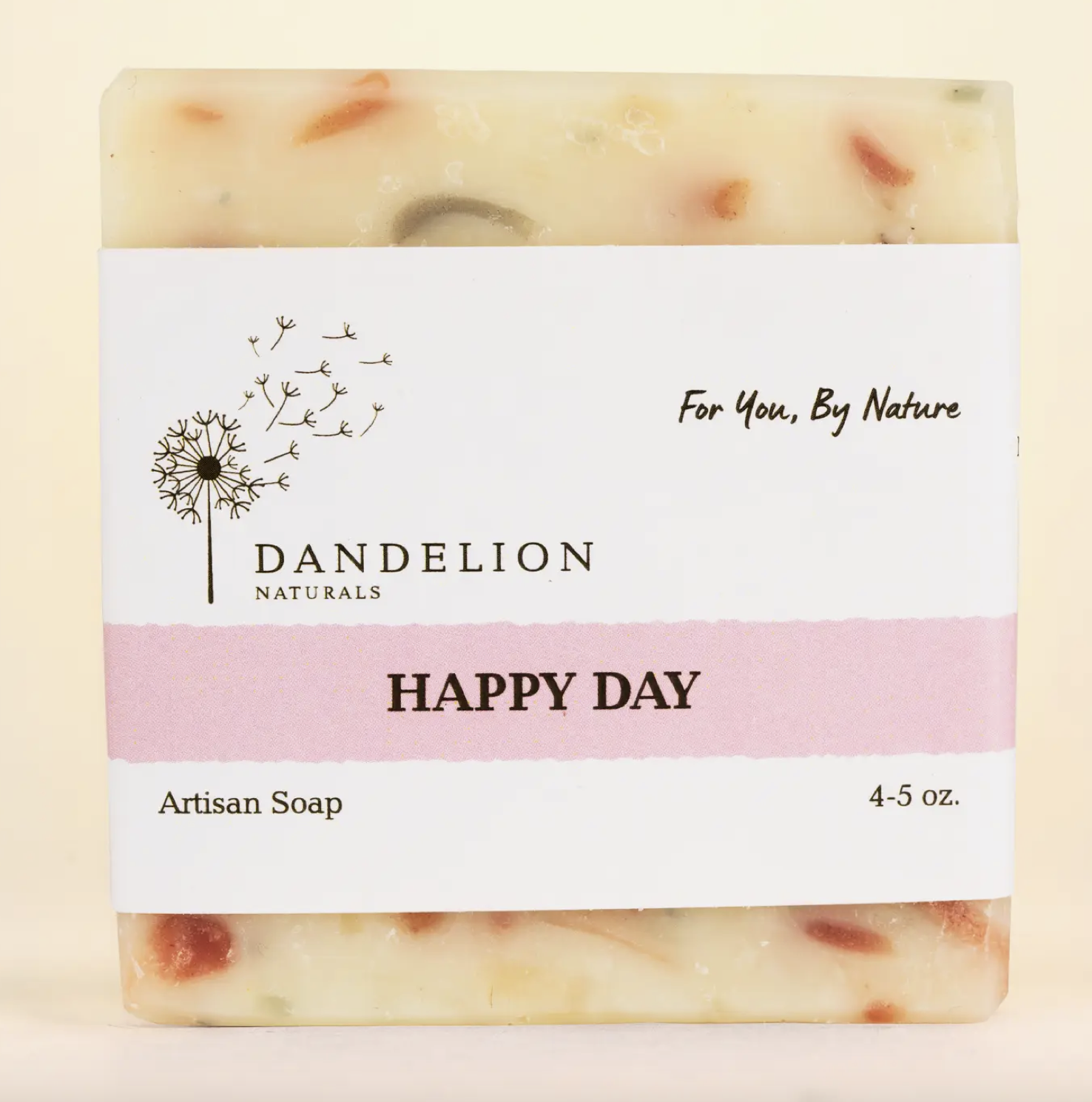 Dandelion Naturals  Happy Day Bar Soap | Natural Bar Soap | Orange Peppermint