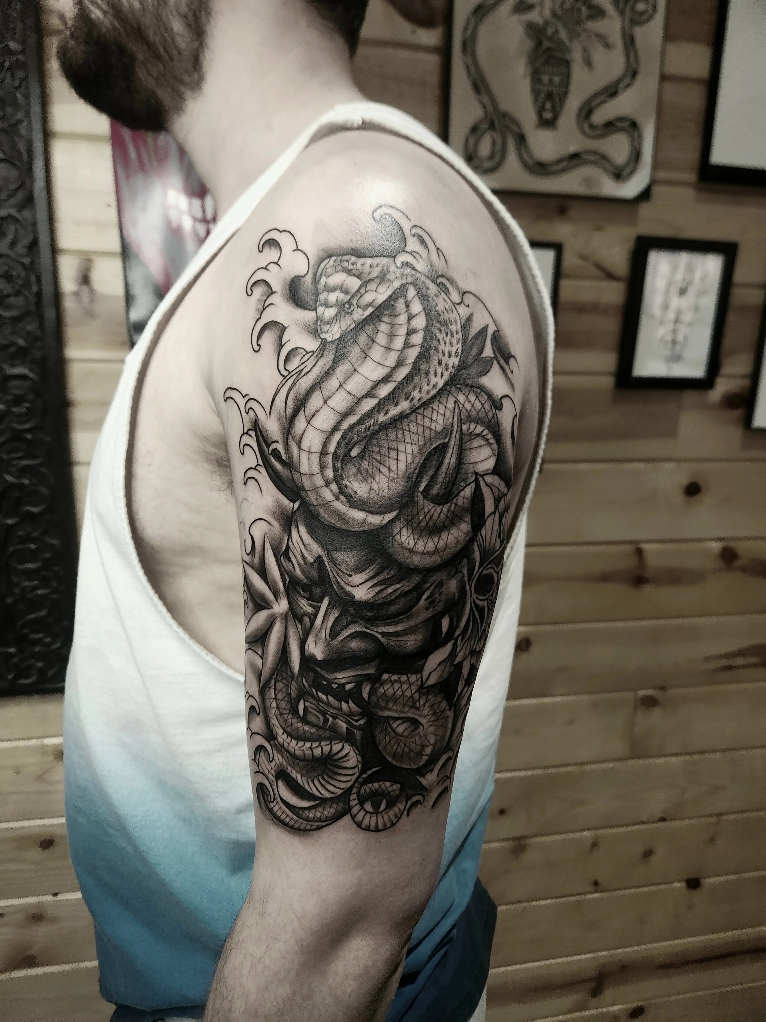 female tattoo artist