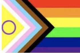 Progress Pride flag representing LGBTQIA+ diversity and inclusion.