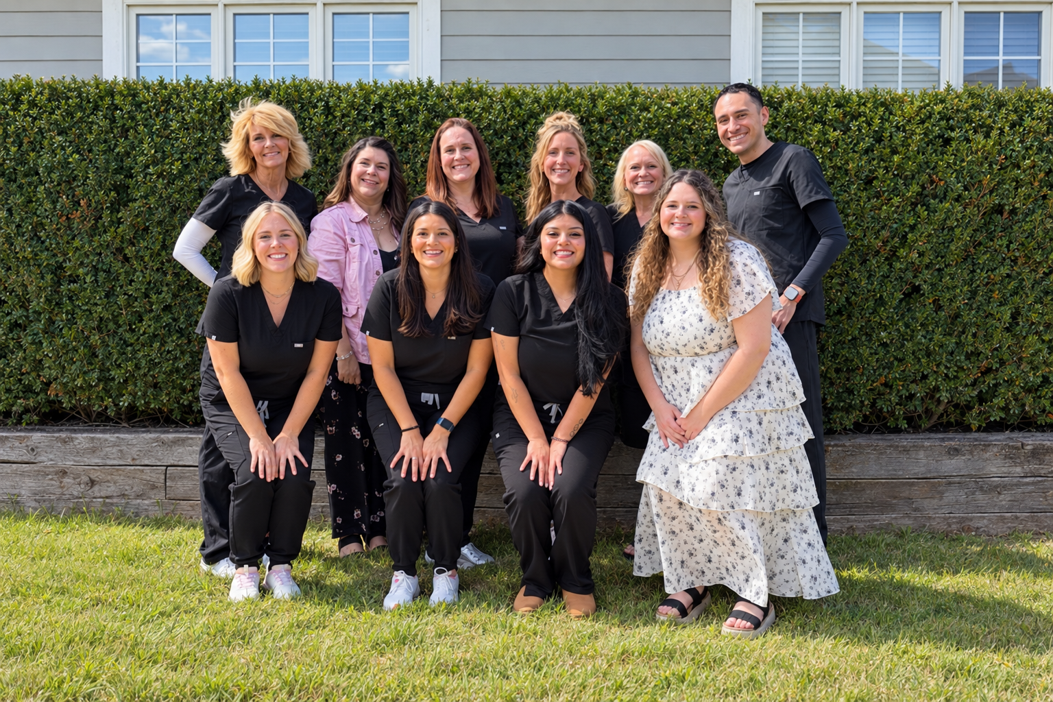 Group photo of great smiles team members