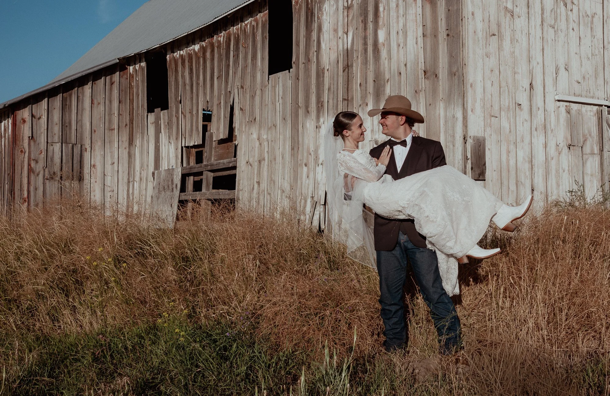 Family Church & Farm Wedding in Airway Heights, Washington