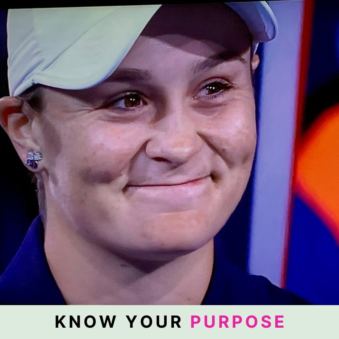 Perhaps the best example of living your purpose is Australian tennis great, Ash Barty. ⁠
⁠
Barty, guided by her mindset coach, Ben Crowe, asked herself three simple questions: ⁠
⁠
&ldquo;Who am I?&rdquo;⁠
⁠
&ldquo;What do I want?&rdquo; ⁠
⁠
&ldquo;Ho