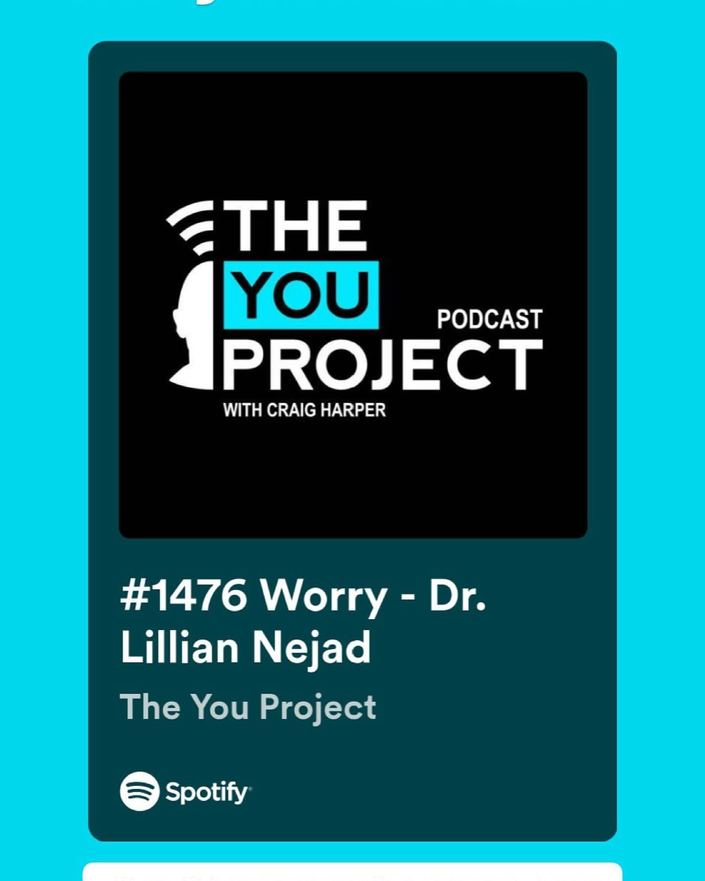 Talking about all things &ldquo;worry&rdquo; with the fab Craig Harper on The You Project. 

What is it? Why is it hard to stop worrying? What are we doing that&rsquo;s making it worse? How can we worry less?

Have a listen!

#worry #anxiety #overthi