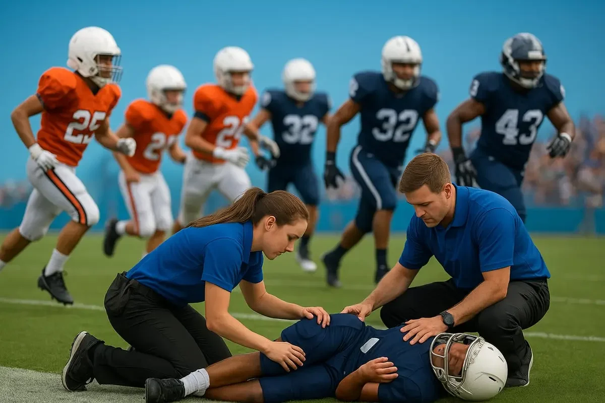 Sideline football injury assessment