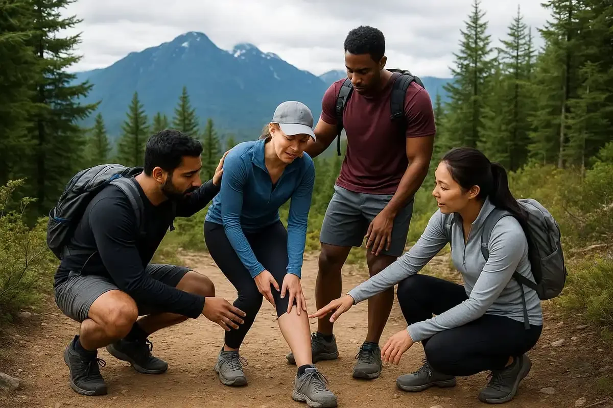 North Shore trails calf strain