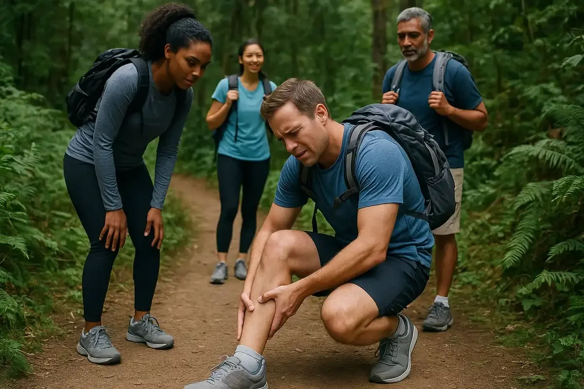 North Vancouver hiking calf strain