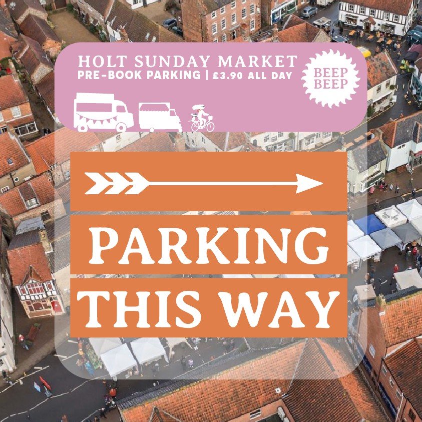 TOOT TOOT - PARKING TIME

As with every market, you can save yourself hassle on the day by being Mr or Mrs Organised and pre-booking your parking. It&rsquo;s &pound;3.90 ALL DAY and is literally a 5 minute walk from Market Place.

Booking is simple a