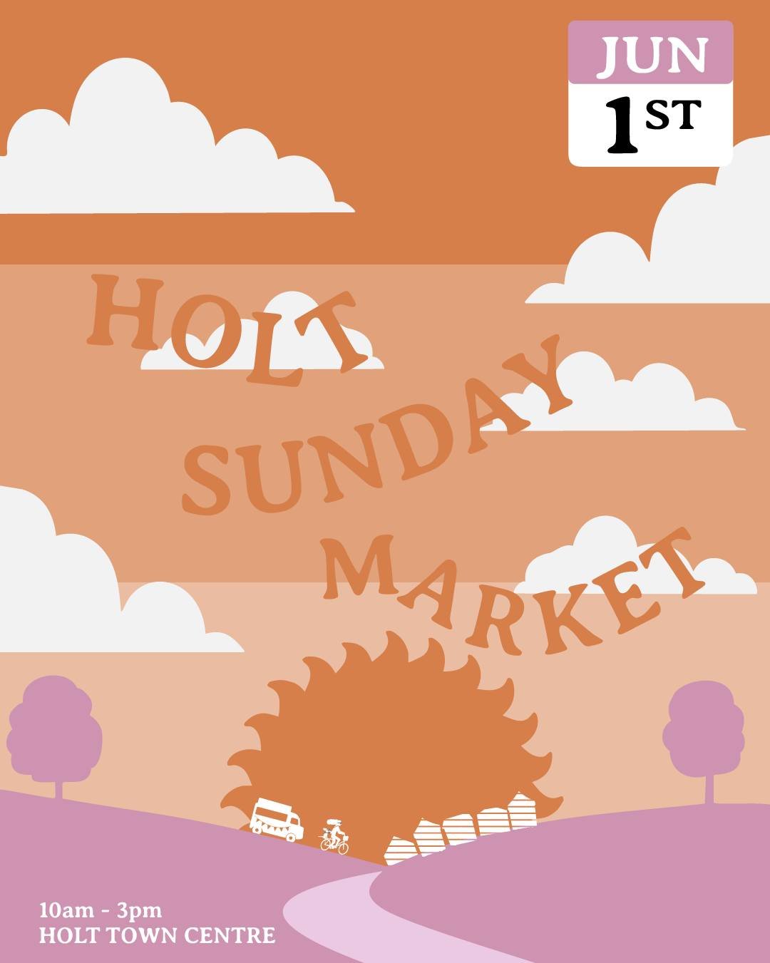 Twice in 7 Days! 

Wake up sleep head...

It's Holt Sunday Market!

🌱 Trading from 10:00 til 15:00
🏺 Artisan Makers &amp; Designers
🌮 Street food vendors
🧑&zwj;🧑&zwj;🧒&zwj;🧒 Family Friendly
🐶 Dog Friendly

 #HoltSundayMarket #HSM2025 #Artisan