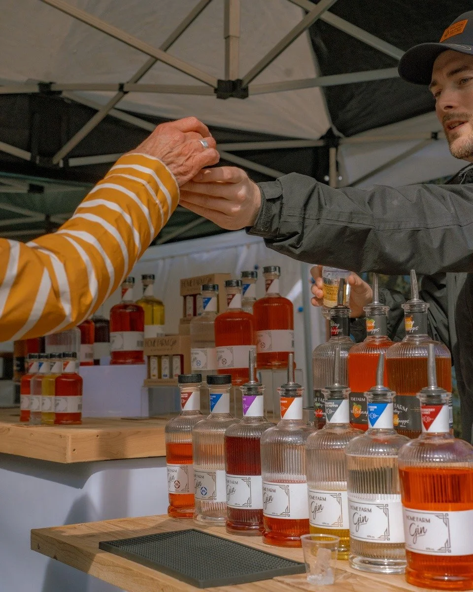 WHAT TO EAT, WHAT TO DRINK? 
Two INCREDIBLY important questions. 

So, indulge us, here's a small public service announcement. Do not, under any circumstances, eat a sizeable breakfast before coming to the market on Sunday. You'll regret it.

Between