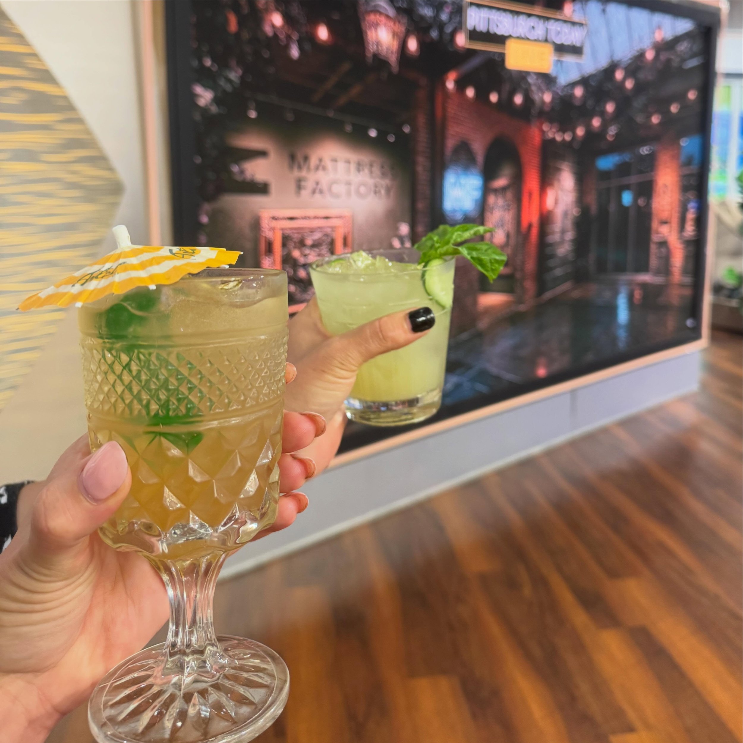 See you at the VIP bars for @mattressfactory Garden Party this Friday!!!💚🖤✨

We will be serving specialty cocktails including Goth on the Beach, featuring a papaya pineapple syrup made with tea from @prestogeorge, local vodka, &amp; ginger beer as 