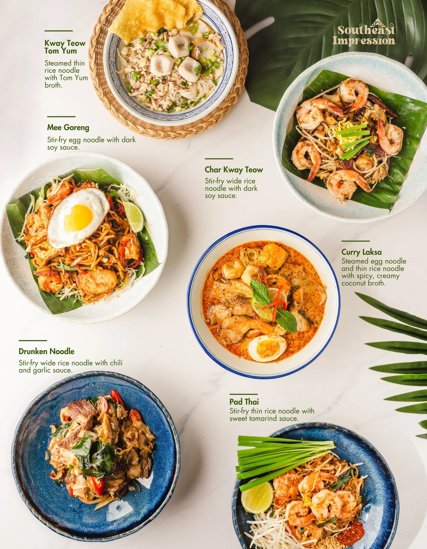 Southeast Asia Menu Gallery 1 — Southeast Impression