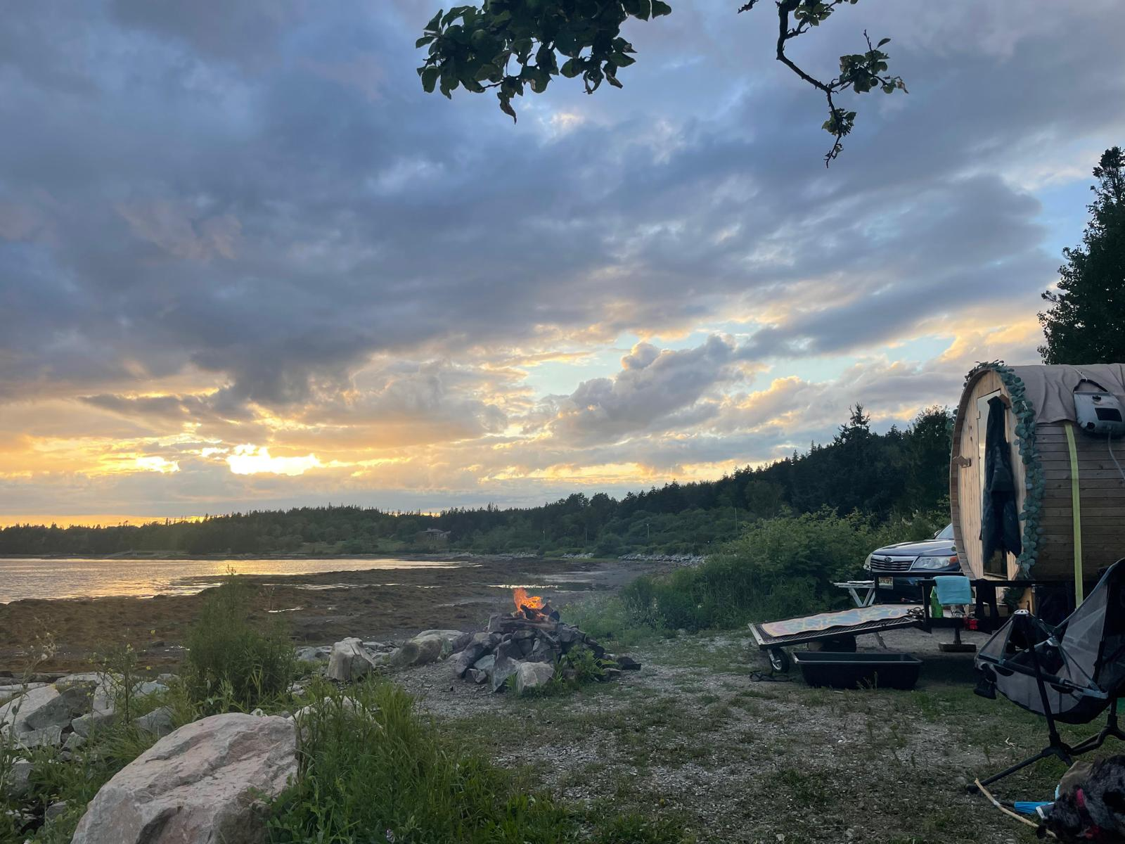 Seal Cove Winter Solstice Sauna