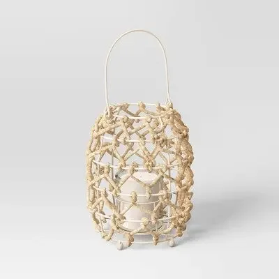 Opal Rattan Lanterns (2) $12 each