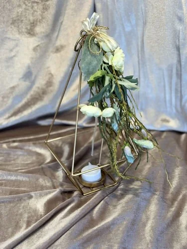  Gold Geometric Candleholder #2