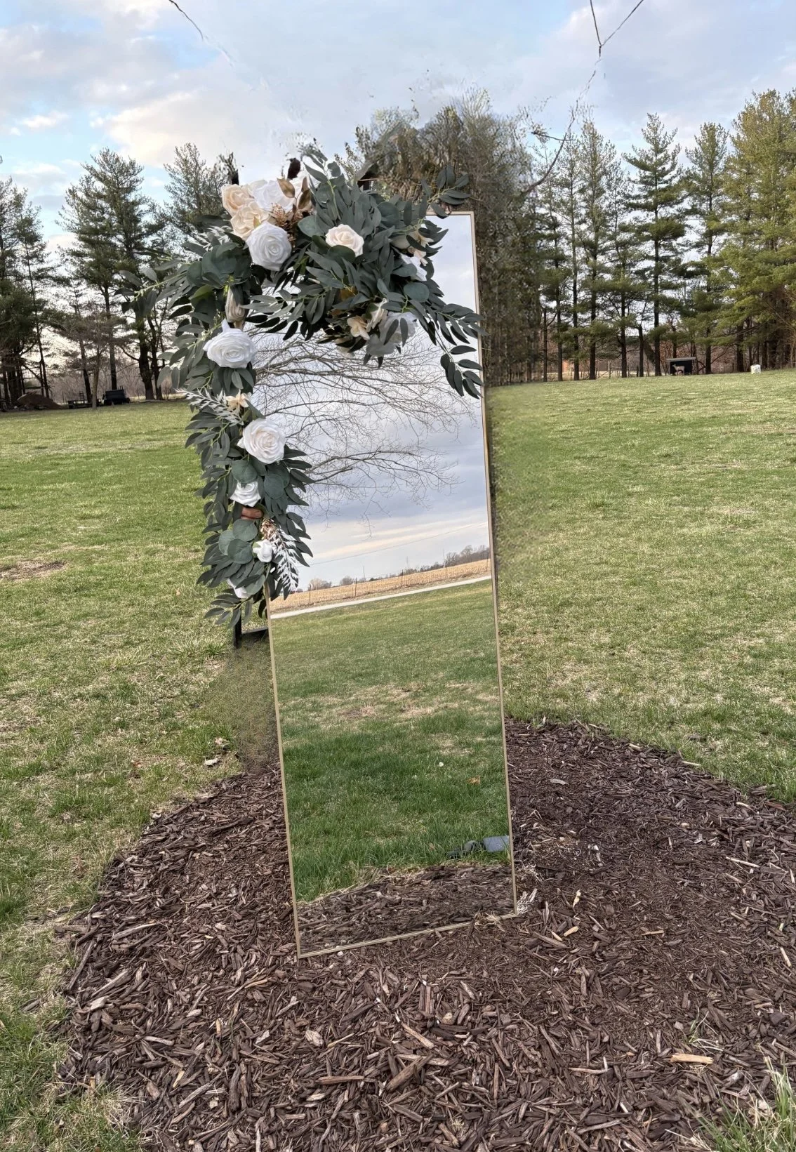 Standing Mirror + Floral