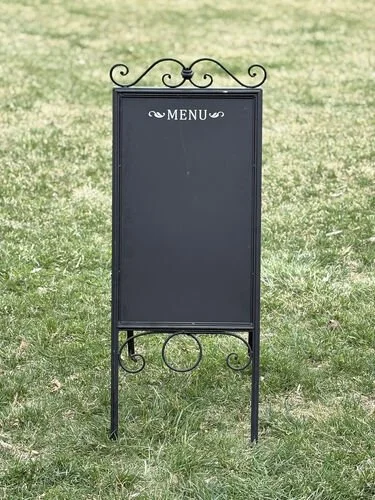 Metal Menu Easel Chalkboard 