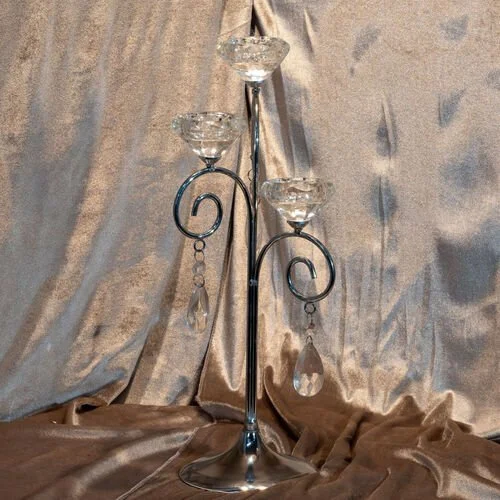 Crystal Scroll Candelabra