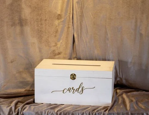 White Rectangle Card Box