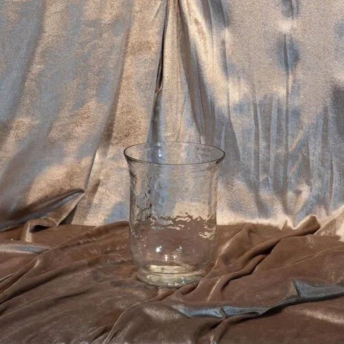 Textured Clear Vase