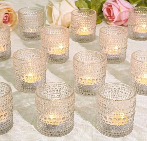 Textured Clear Votives #2