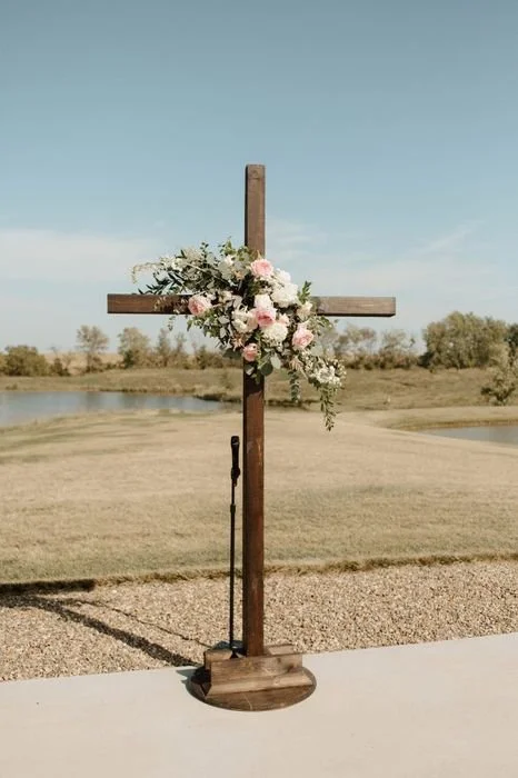 Wooden Cross $200 (no floral included)