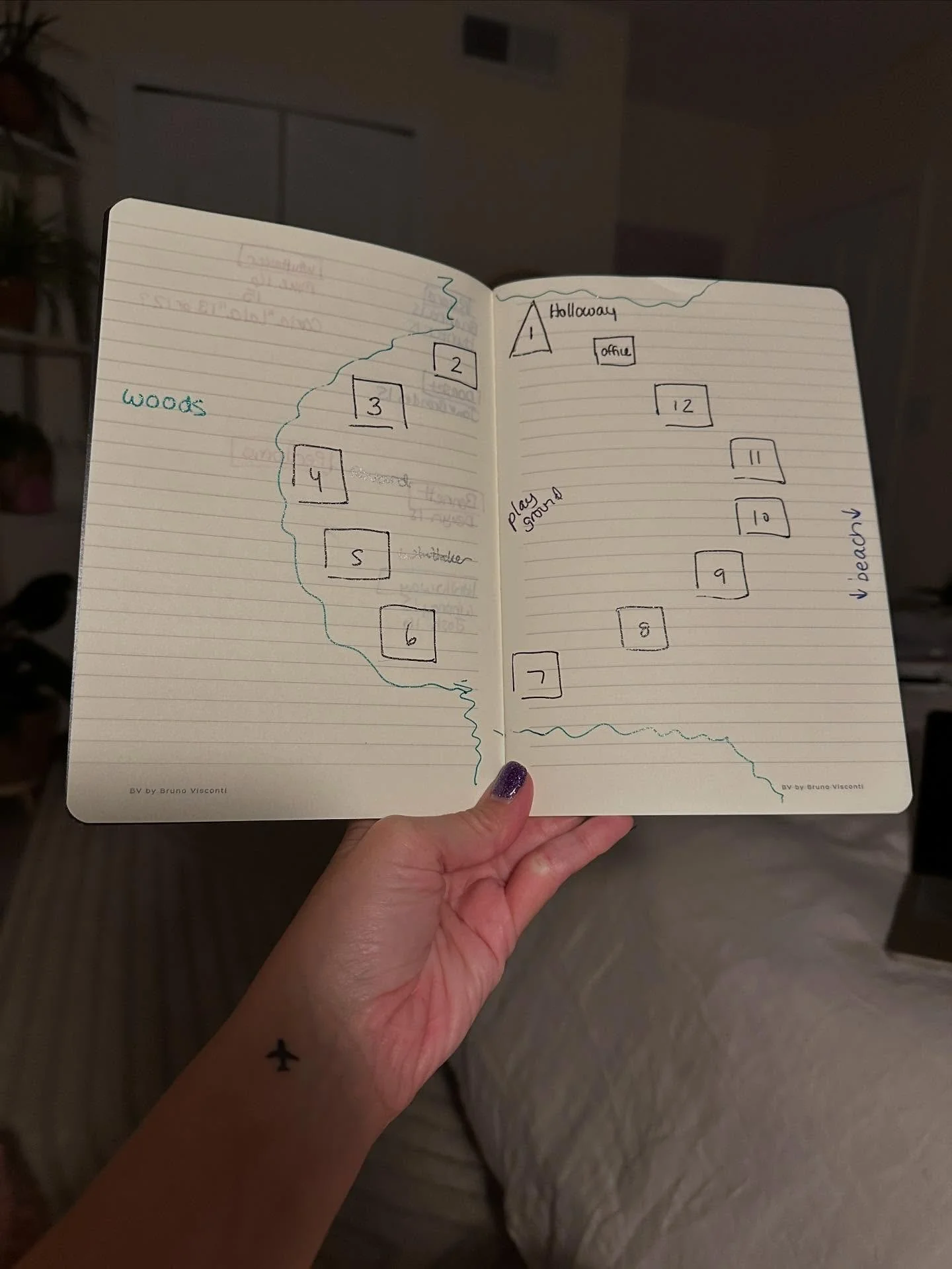 Behold my very rudimentary map of Holloway Hills from NO SHORE &hellip; 🌲😂