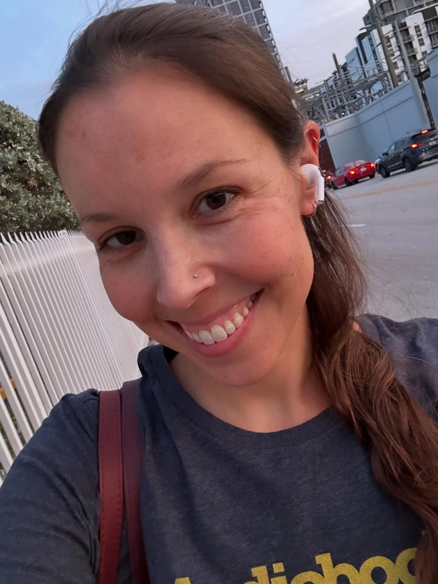 This is the face of a girl (ok, ok, middle-aged woman) who logged over 1000 words today! Getting super hyper-focused on NO SHORE. One of the actual good parts about ADHD! 😂 Now I think I&rsquo;ll reward myself by watching a trashy documentary.