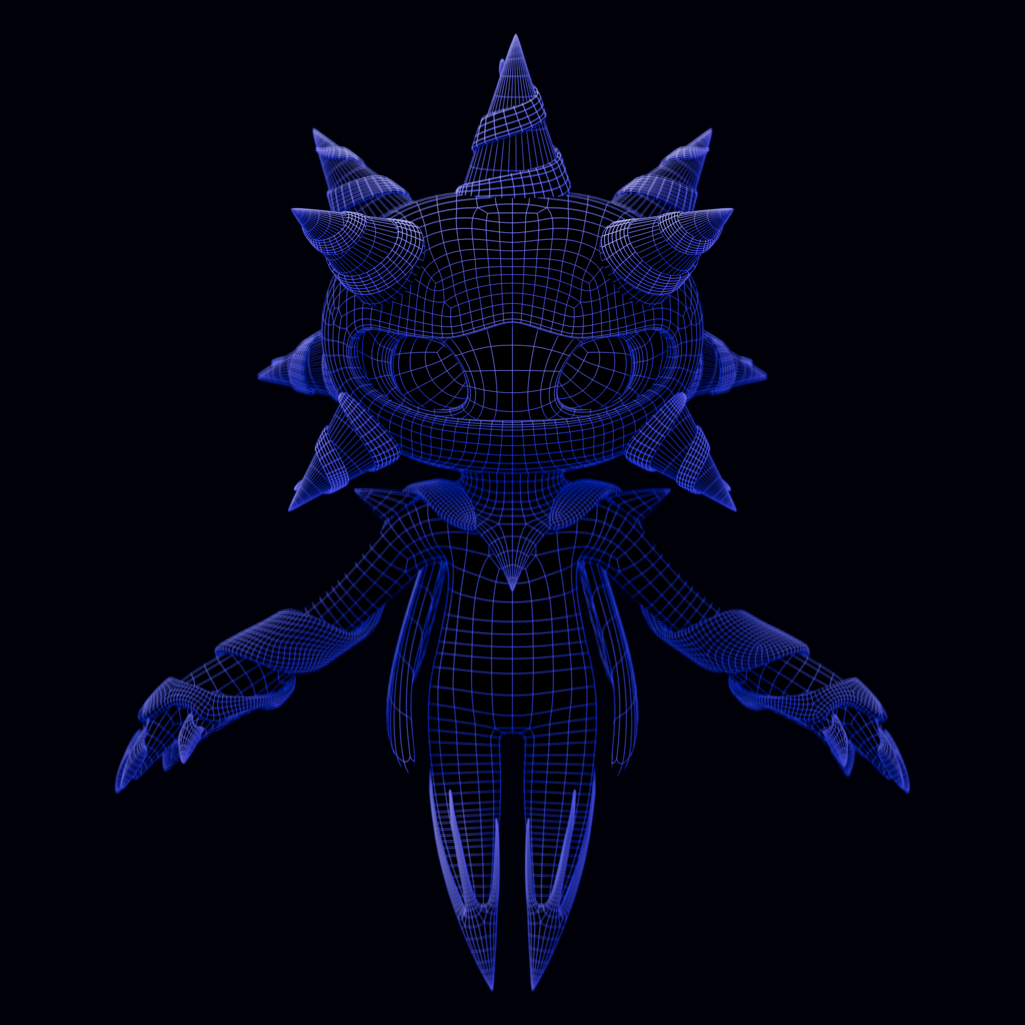 Raycaster Studio mascot retopology 