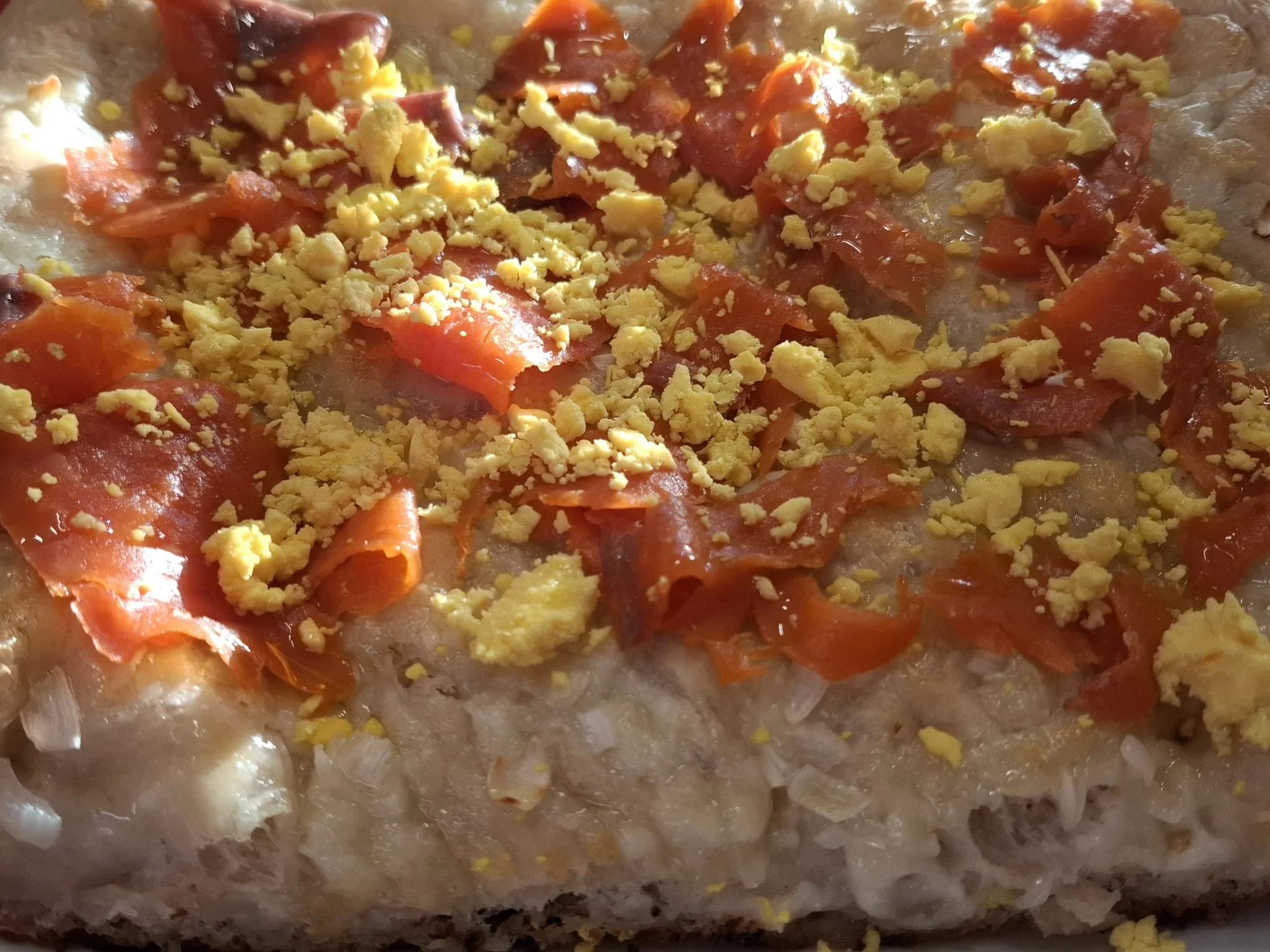 Pizza fantasia di Salmone