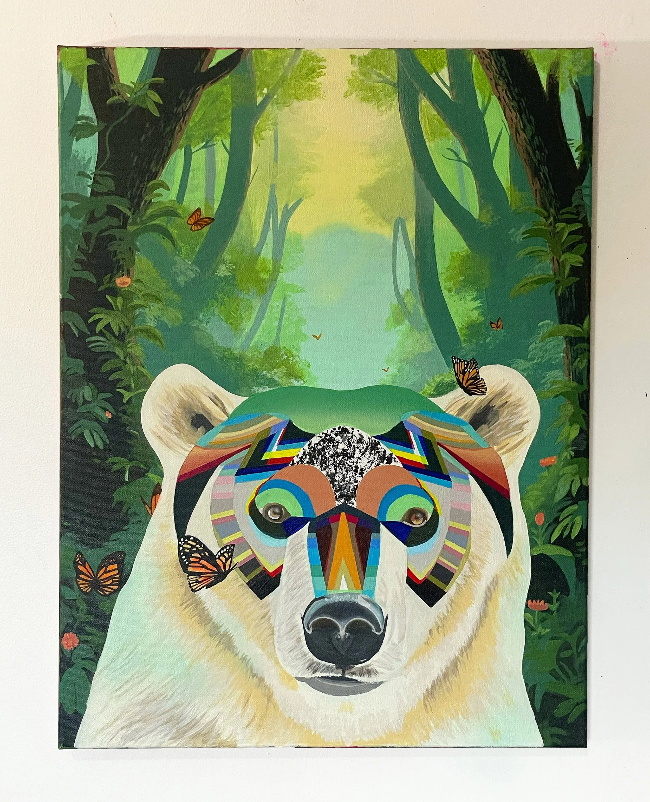 "Amiss" Acrylic on 24" x 18" wood panel, $800