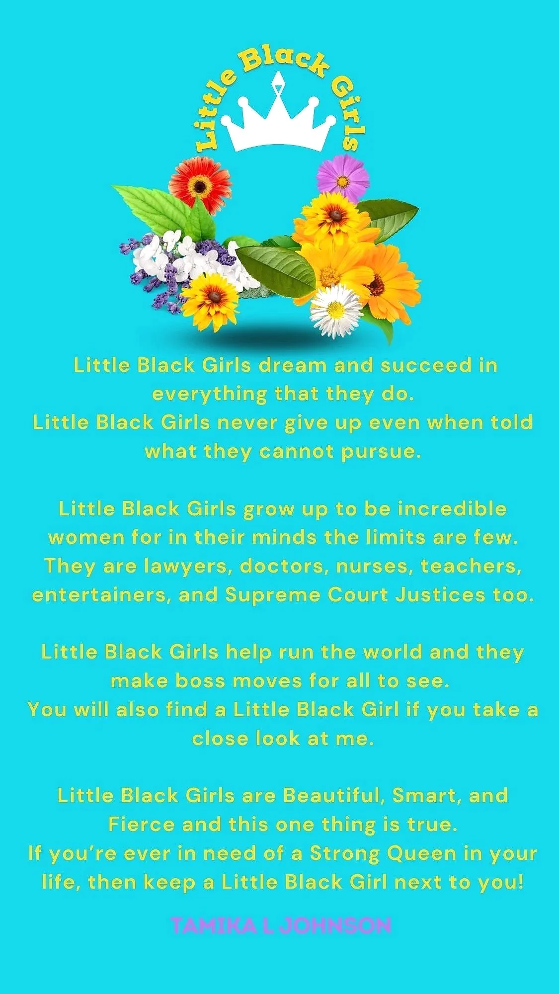 Little Black Girls (Original Poem)