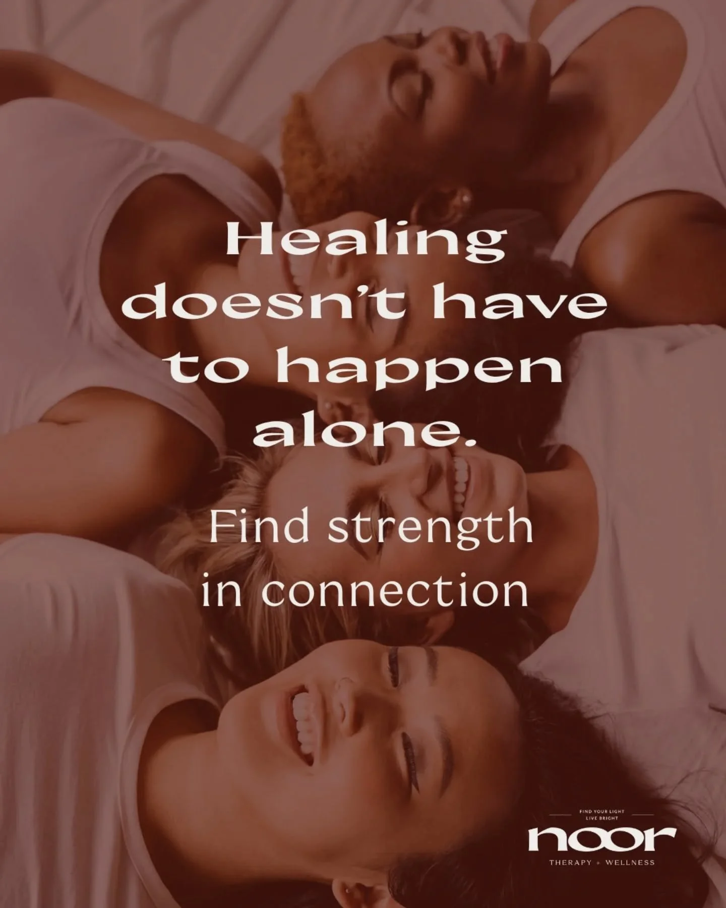 Healing doesn&rsquo;t have to happen alone.

At Noor, connection is part of the work &mdash; whether in group therapy or in community-based workshops that we offer throughout the year.&nbsp;&nbsp;

Want to stay updated on upcoming offerings? Visit th