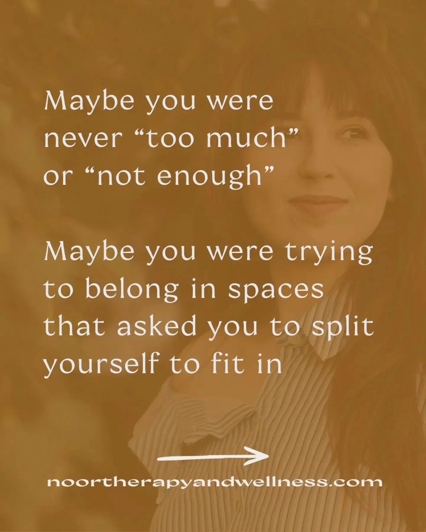 Many people who grow up between cultures, identities, or expectations learn early on that belonging can feel conditional.

They may feel pressure to shrink, explain, translate, or prove parts of themselves in order to be accepted.

Over time, this ca