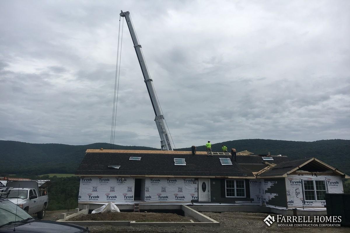 Rensselaer County modular home build site