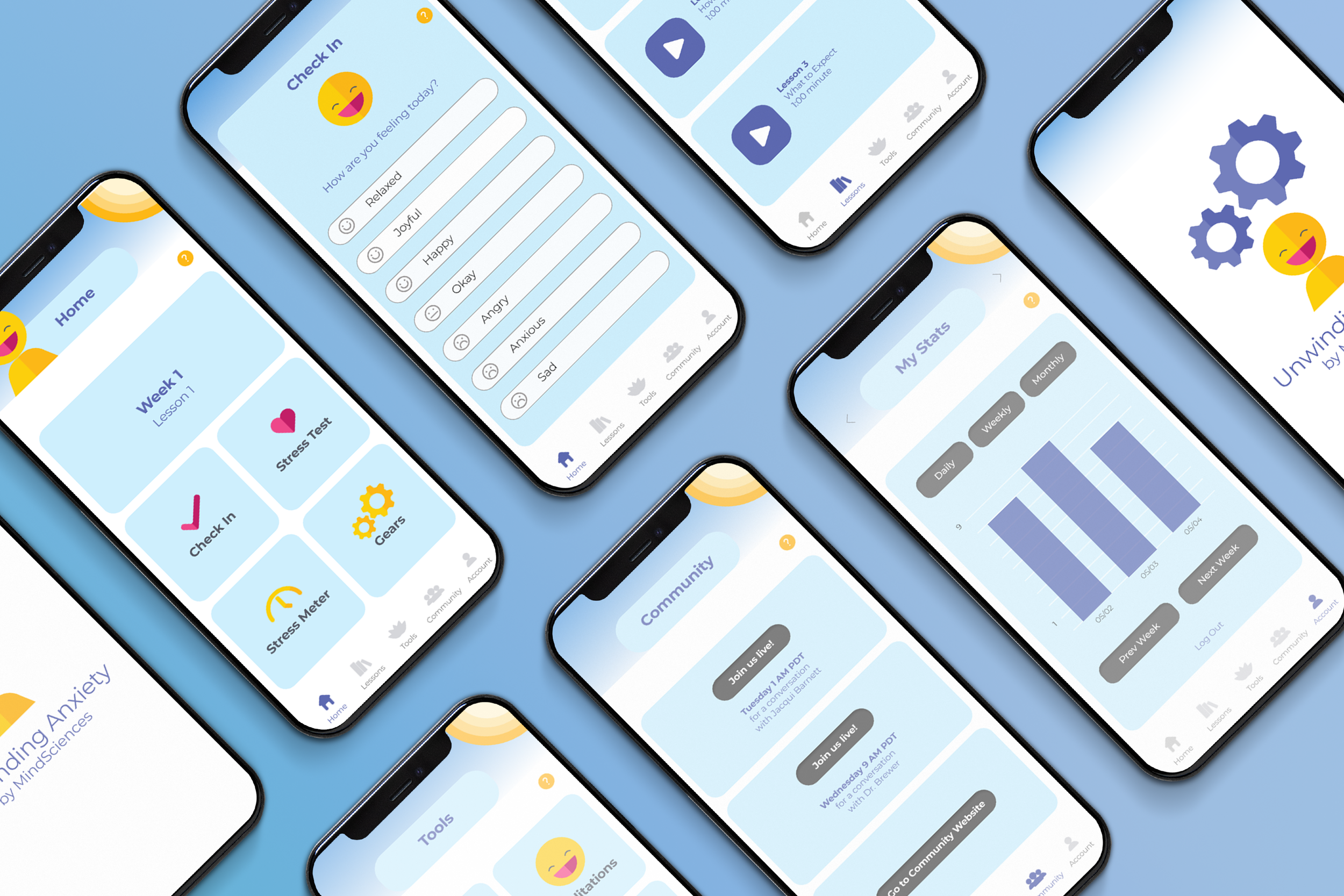Unwinding Anxiety Mobile App Redesign