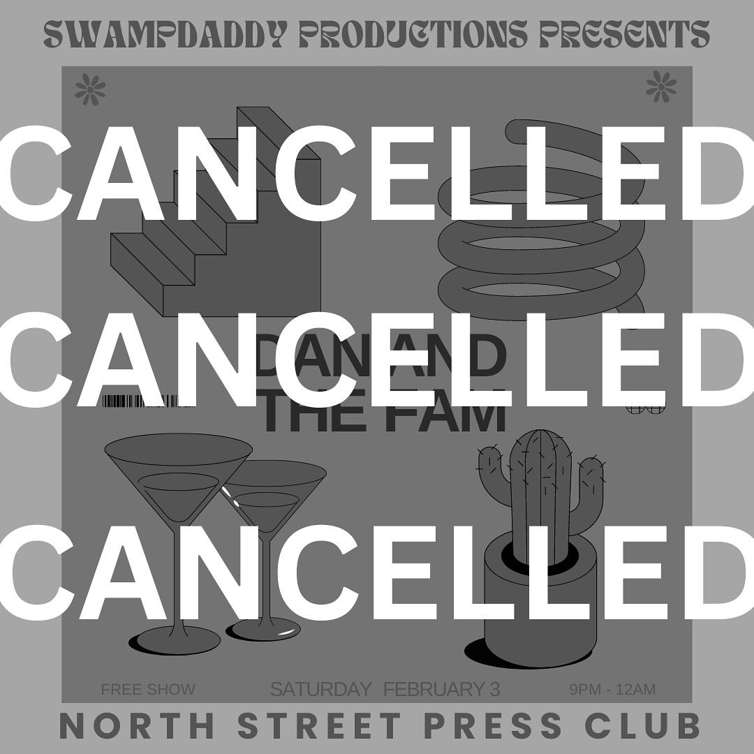 Looks like @northstreetpressclub is having some water troubles and unfortunately had to cancel the show Saturday :/ we are bummed, but what NSPC is going through is an even bigger bummer. Our hearts go out to them and all they do. Send vibes, wrenche
