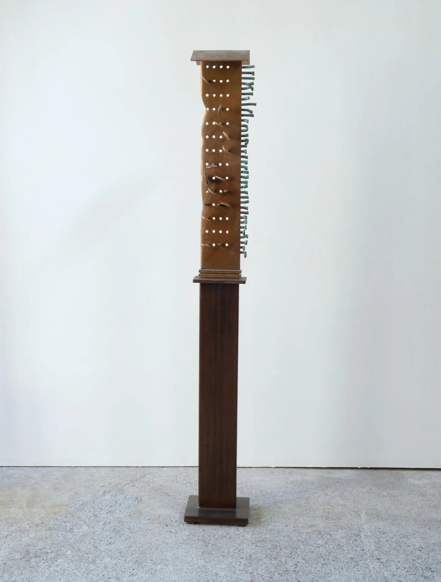 Tibetan Game

Charles Splady

2010

Copper, Bronze, Steel

71.5&rdquo; x 8&rdquo; x 10.25&rdquo;

#BronzeSculpture #ContemporarySculpture #ModernSculpture #AbstractSculpture #CaliforniaArtist #BayAreaArt  #OaklandArt