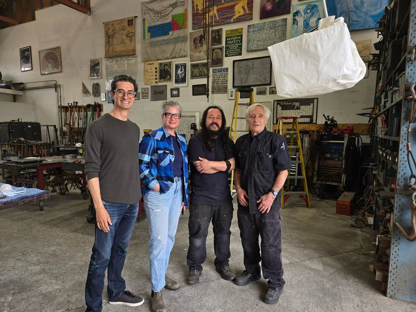 Thank you so much to Frank and Dana of @whitedirtstudio for the opportunity to work with you on this lighting project that is also a work of art. We are so excited to see the finished piece installed. 

#interiordesign #interiordecor #bespokemetalwor