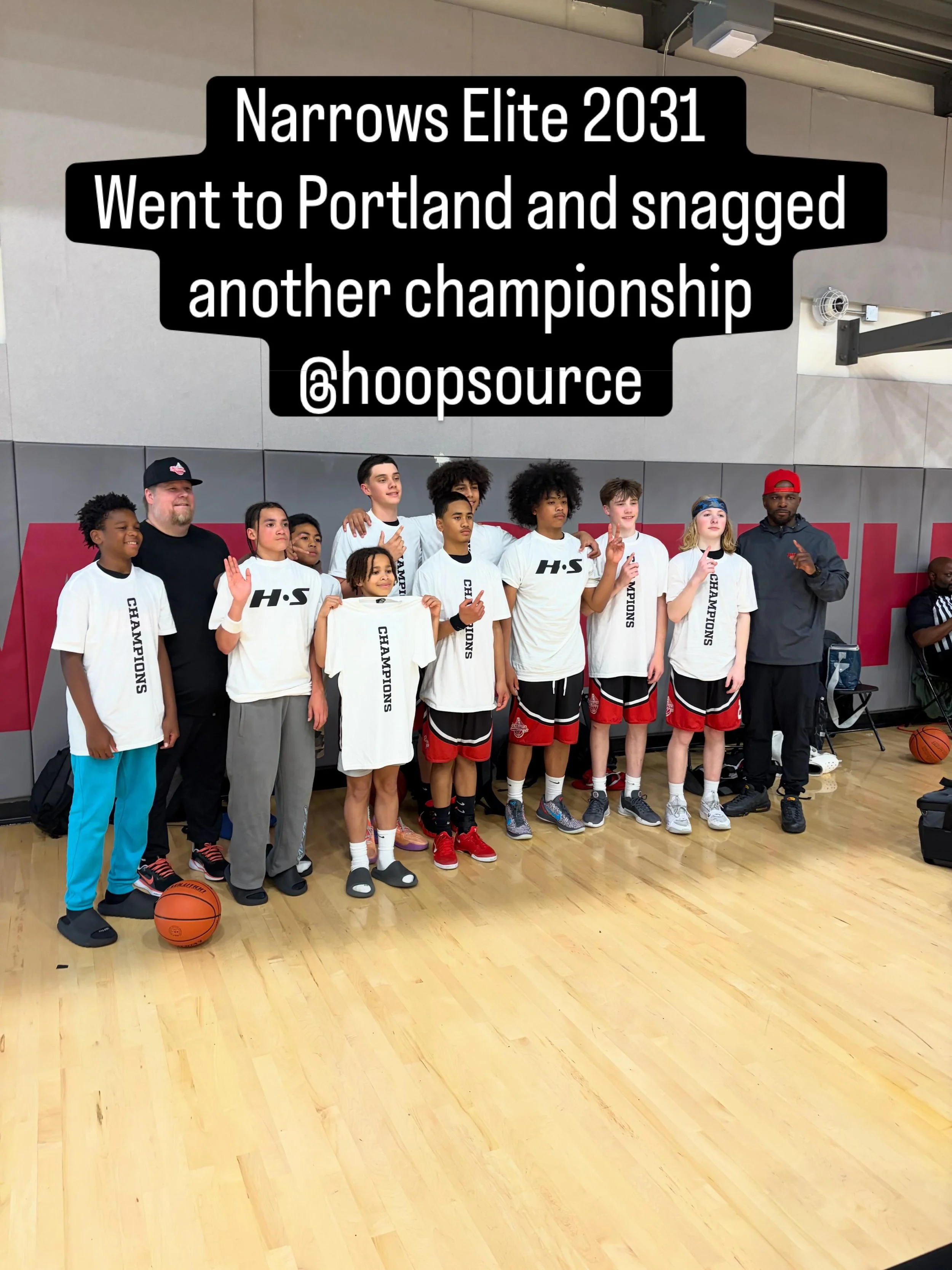 Narrows Elite 2031 went to Portland and snagged another Championship @hoopsource