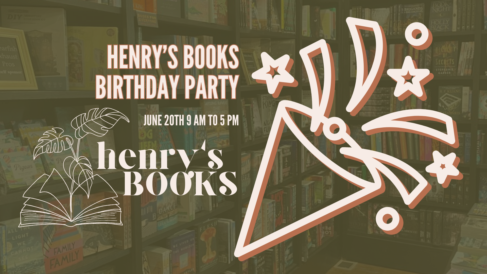 Henry's Books Birthday Party!
